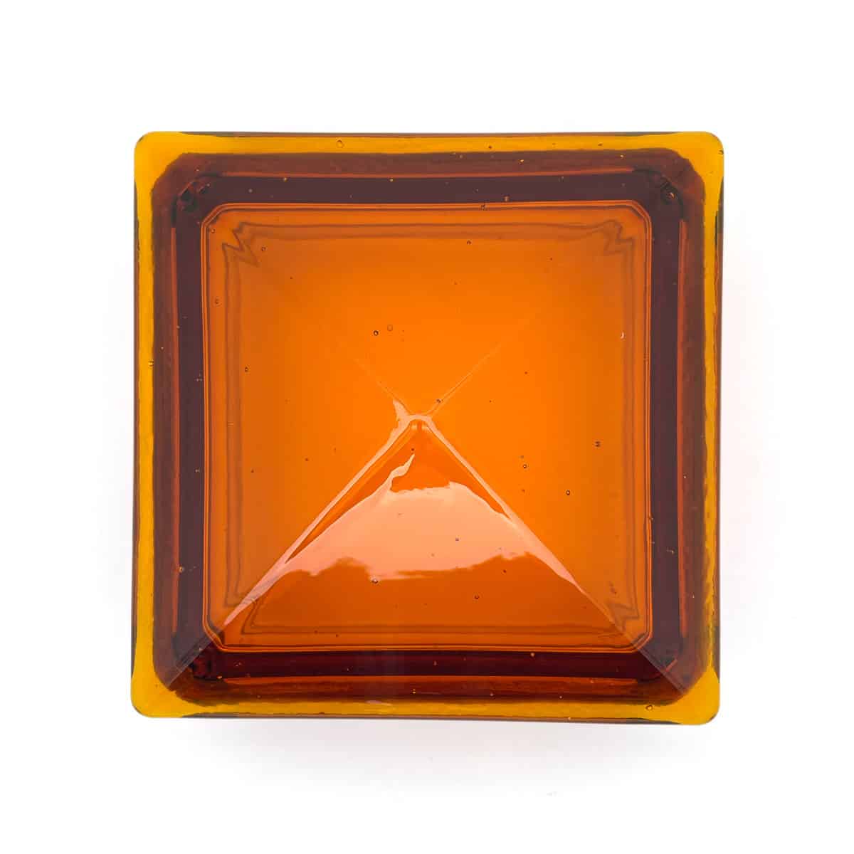 Woodway Glass Post Caps Amber