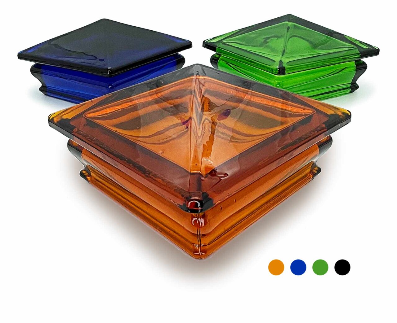 Stained Glass Fence Post Caps Glass Post Caps